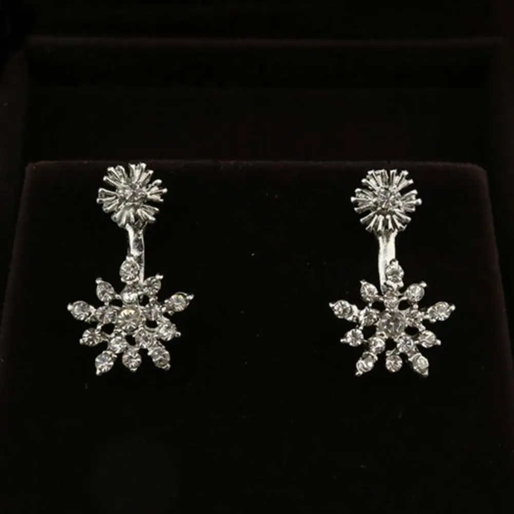 

Drop Earrings Electroplating Female Decorative Women Christmas Snowflake Drop Earrings Jewelry Dangle Earrings for Holiday