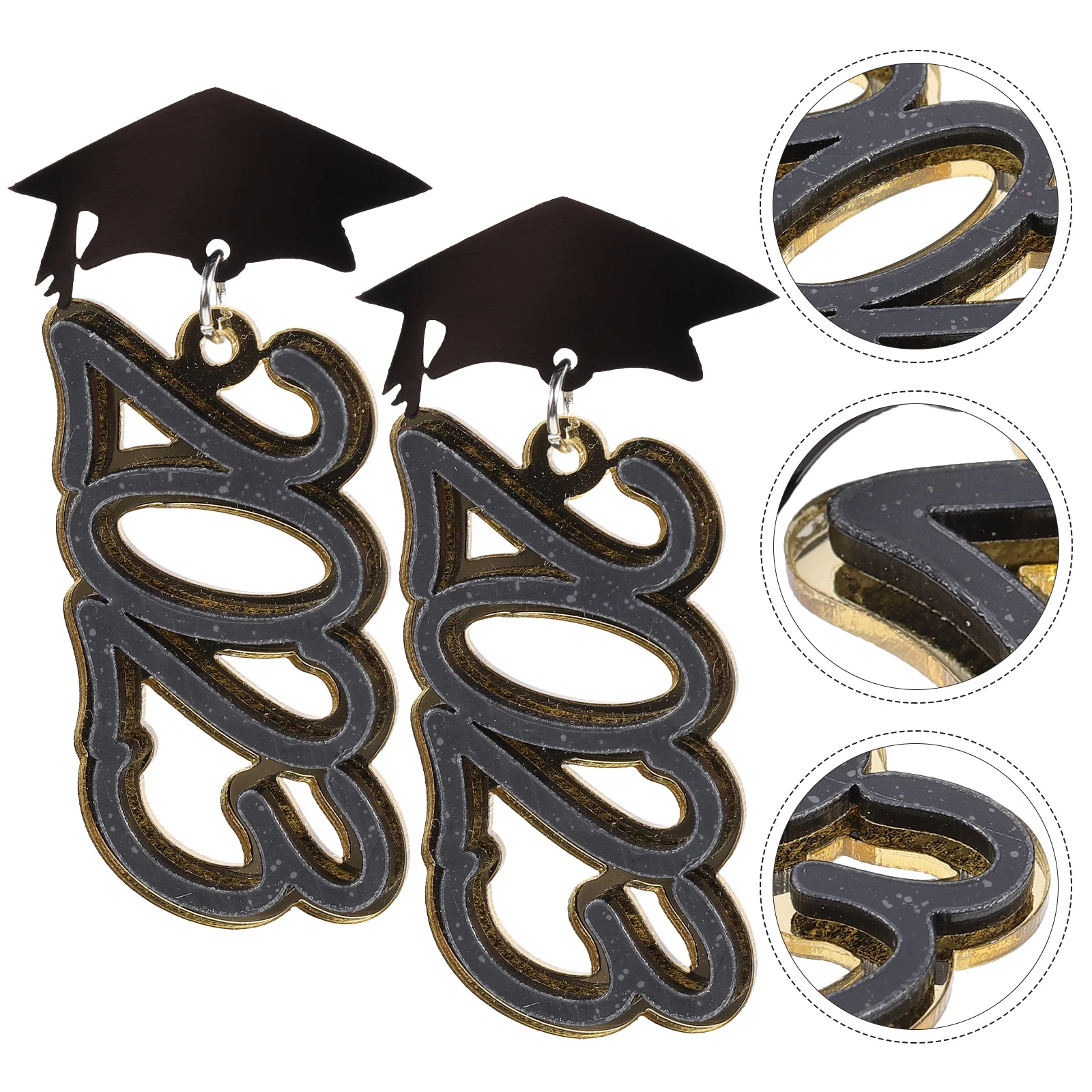 

1 Pair Of Earrings Graduation Earrings Creative Earrings Girl Earrings for Gift