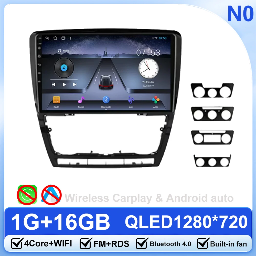 

Автомагнитола для Skoda Octavia 2 A5 2008 - 2013 Android 13 Carplay, мультимедийный плеер с GPS-навигацией, стереозвук, Bluetooth, без DVD, типоразмер 2DIN