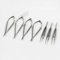 Microophthalmic Surgical Instruments Stainless Steel Microscissors Microneedle-Holding Wire Tweezers Set
