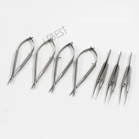 microophthalmic surgical instruments stainless steel microscissors microneedle holding wire tweezers set