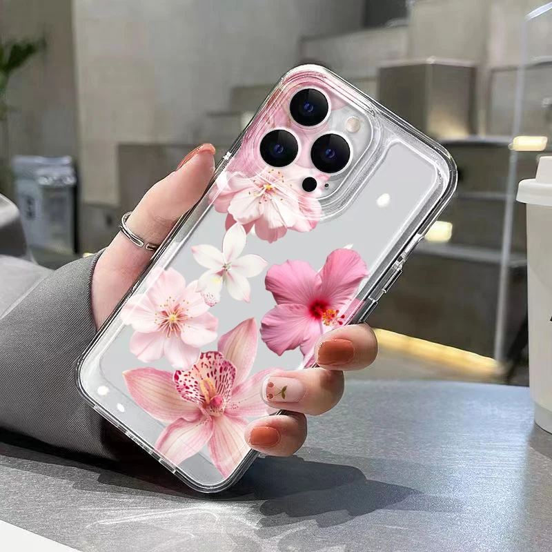 Фото Чехол с цветочным коллажем и милым узором для Samsung S26 Ultra, S25, S24, S23, S21 FE, S22 Plus, а также для Galaxy A16, A36, A55, A54, A53 5G Funda №3