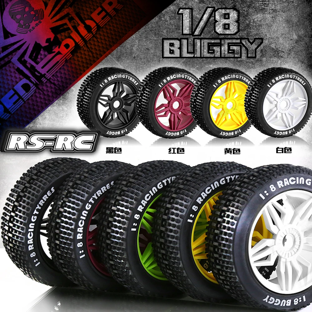

4pcs 116mm 1/8 Off-road Tires Buggy Tyre Wheel 17mm Hex for 1:8 RC Car Truck Truggy HSP HPI WLtoys ARRMA KYOSHO MP10 HOBAO FS