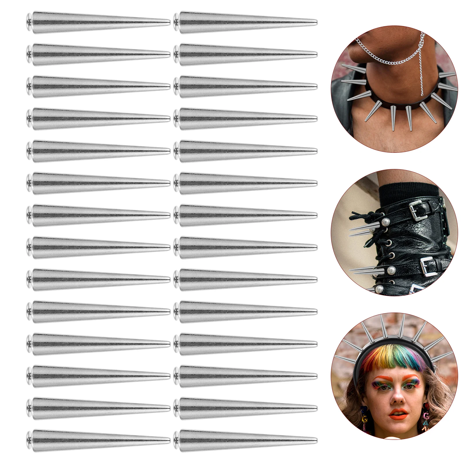 

Spikes Studs Cone Rivets Punk Rivet Clothing Spike Bullet Stud Shoes Leathercraft Diy Crafting Craft Beads Metalpyramid