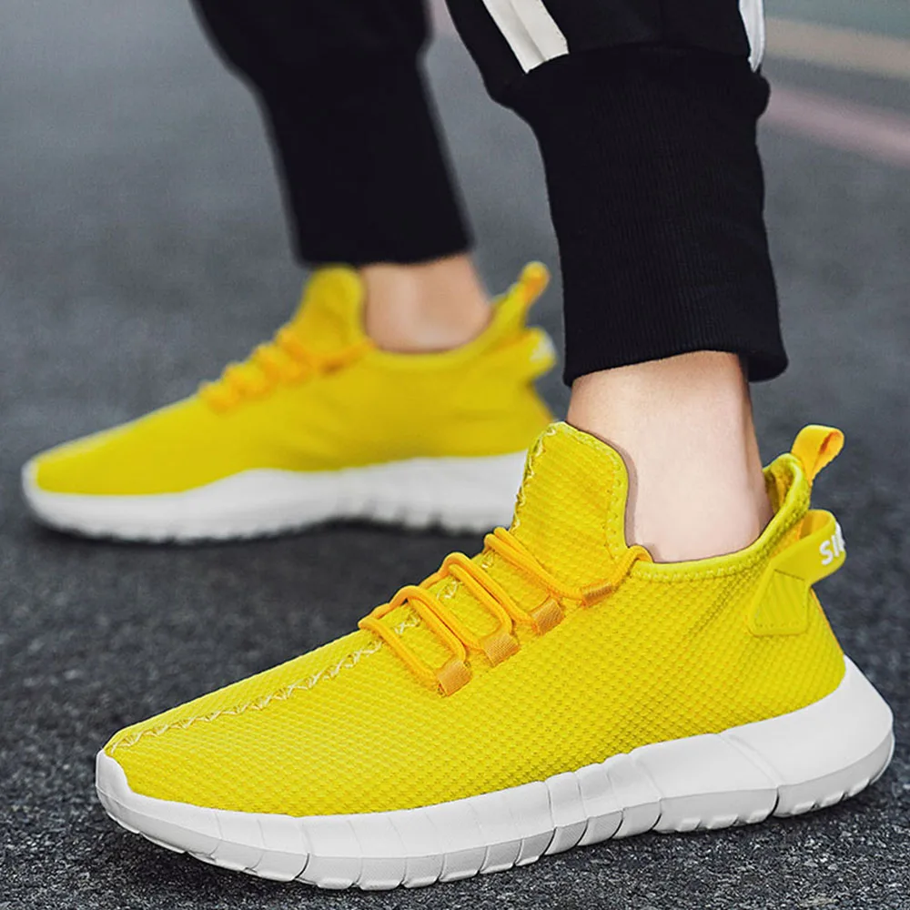 2023 New Men Sport Shoes Running Shoes New Mens Mesh Sneakers Breathable Lightweight Men's Tennis Shoes Plus Size 39-46