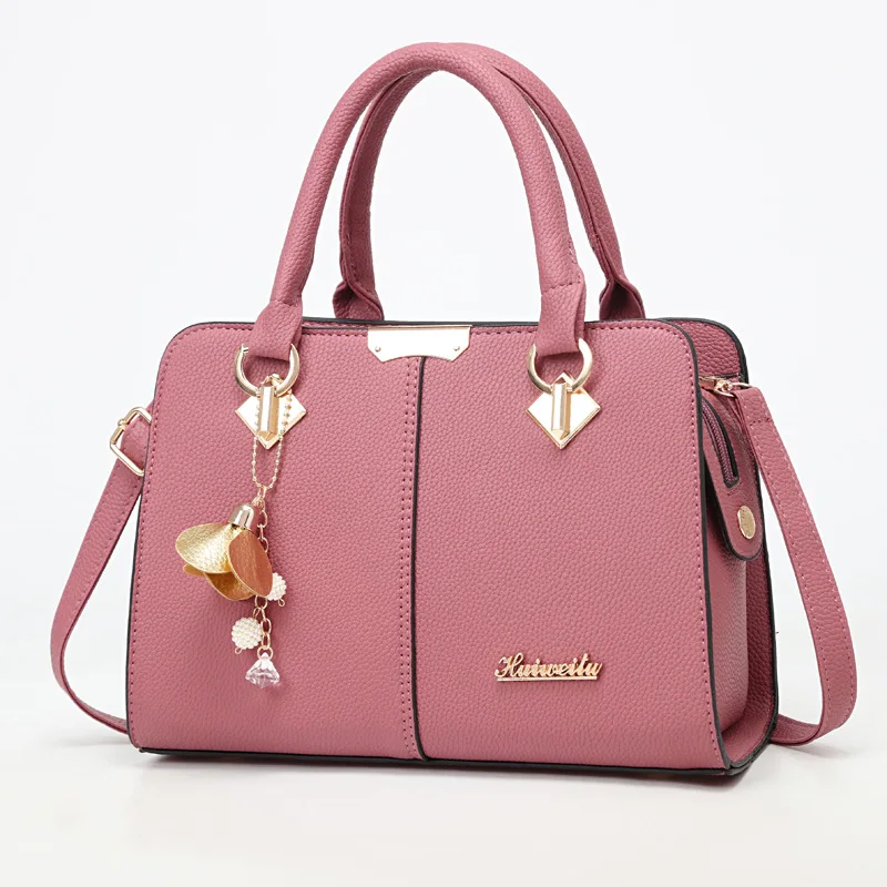 2023 New Handbag Bag Trendy One-shoulder Diagonal Bag Fashion All-match Middle-aged Lady Large-capacity Mother Bag Women's Bag