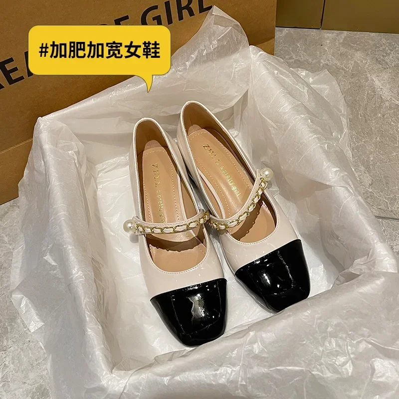 Дропшиппинг женская обувь Мэри Джейн в стиле ретро с жемчужным ремешком новые