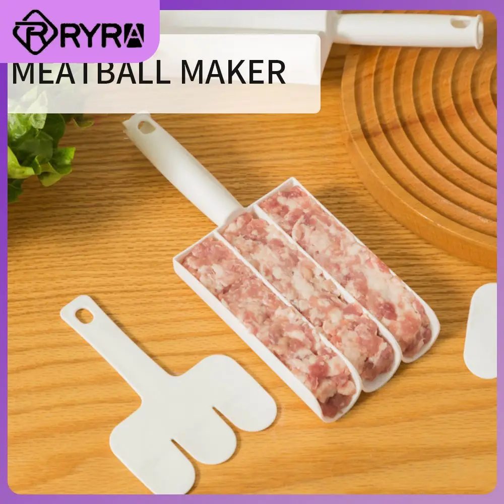 

Portable Meatball Maker Diy Meat Making Balls Mold Plastic Kitchen Gadgets Fried Fish Beaf Meat Wholesale Convenient Meat Tools