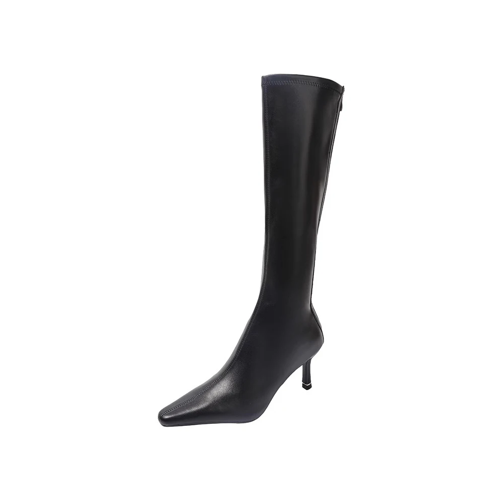 

NIGO High Heeled Pointed Toe Straight Women's Boots Shoes #nigo21145