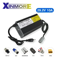 xinmore 29 2v 10a power supply lifepo4 lithium battery charger 8 serises for shell heat dissipation electric bike scooters
