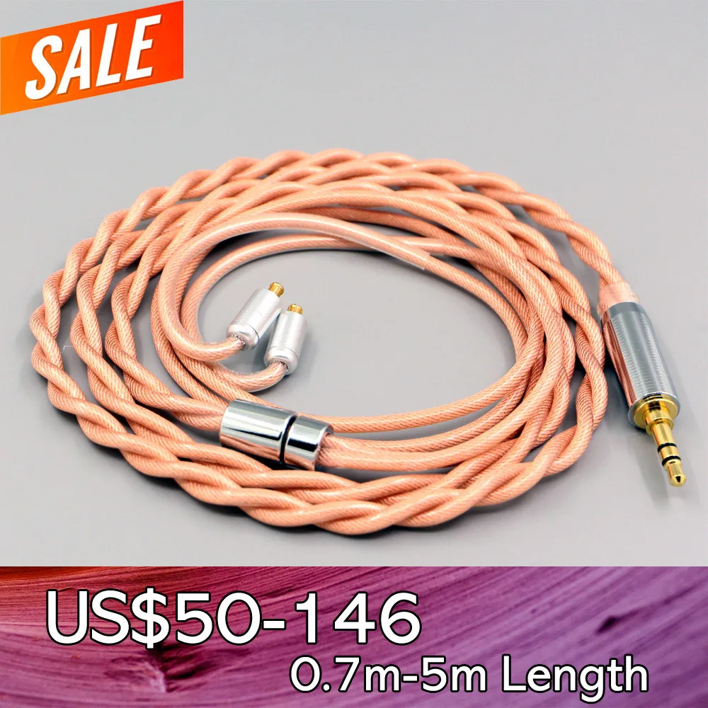 Type6 756 core Shielding 7n Litz OCC Earphone Cable For Audio Technica ATH-CKR100 CKR90 CKS1100 CKR100IS CKS1100IS LN007970
