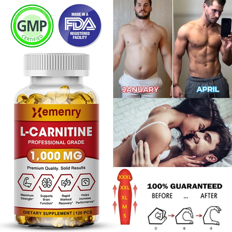 

L-карнитин 1000 мг в капсулах для наращивания и улучшения спортивной активности