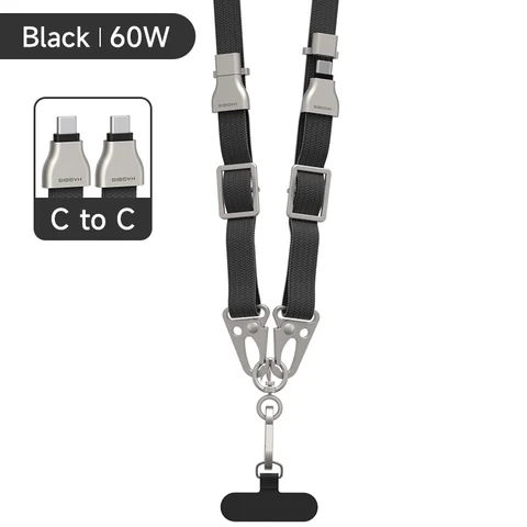 Универсальный ремешок для телефона Hagibis, кабель USB C к USB C, ремешок для телефона, шнур с защитой от потерь C к C для iPhone 17 Pro Max, камера Sony Fuji