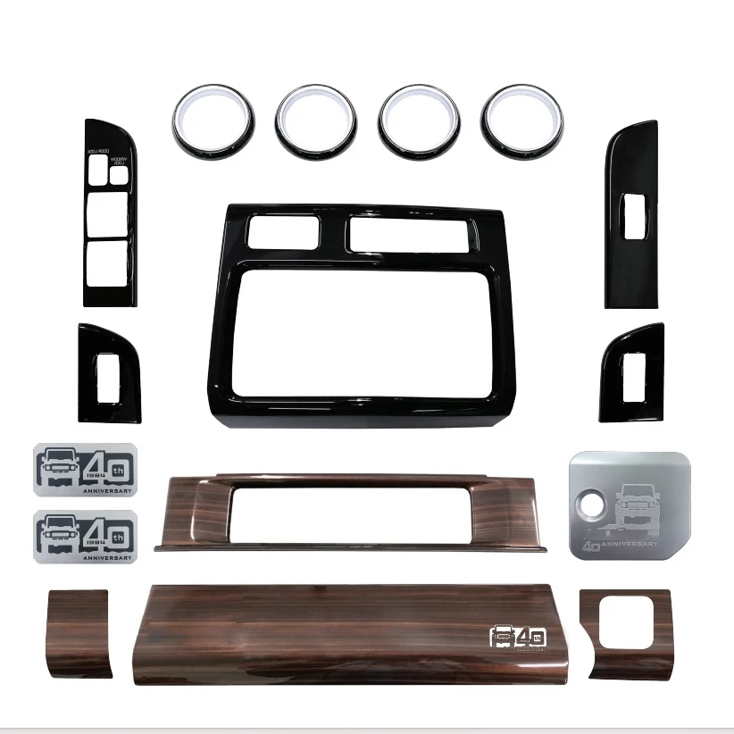 LHD RHD 40th Anniversary Wooden InteriorKits Переключатель Пеналлы Накладки для Toyota Land Cruiser 70 75 76 79 78