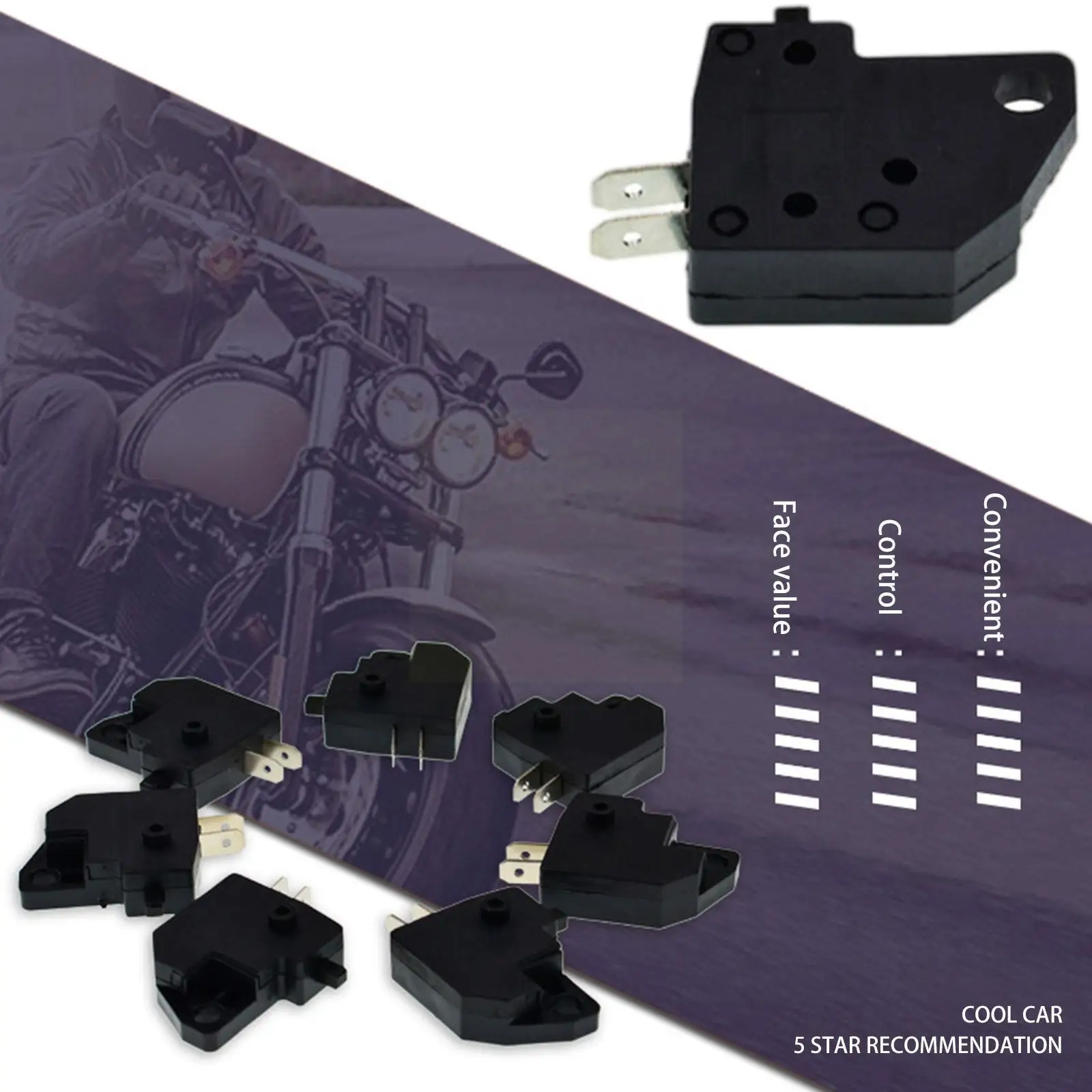 

Motorcycle Disc Brake Switch Right/Left Front Brake Press Car Disc Switch Control Brake Butto Light Switch Handle Stop C3X1