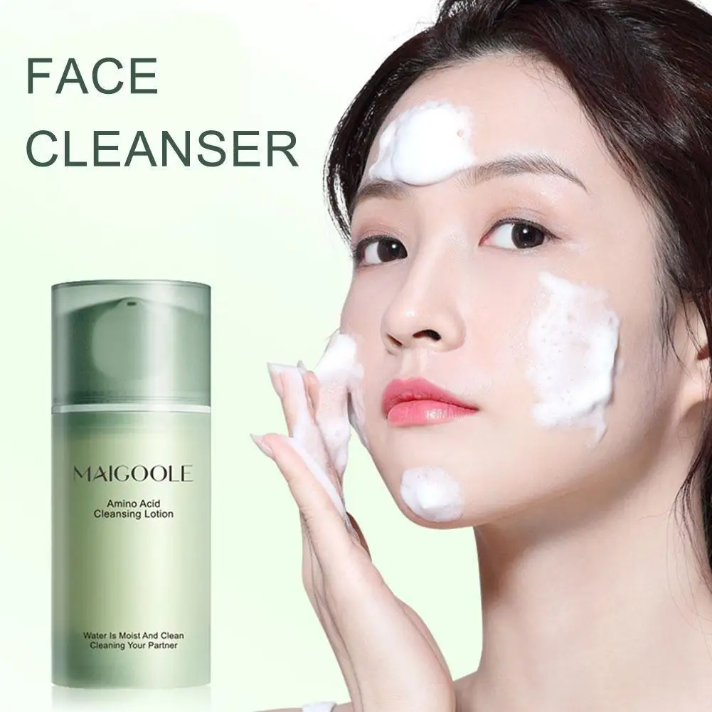 

100ml Amino Acid Cleanser Deep Cleansing Face Cream,Daily Wash Mild Cleanser,Face Cleaning New Face Deep Blackhead Pore Rem A6T3