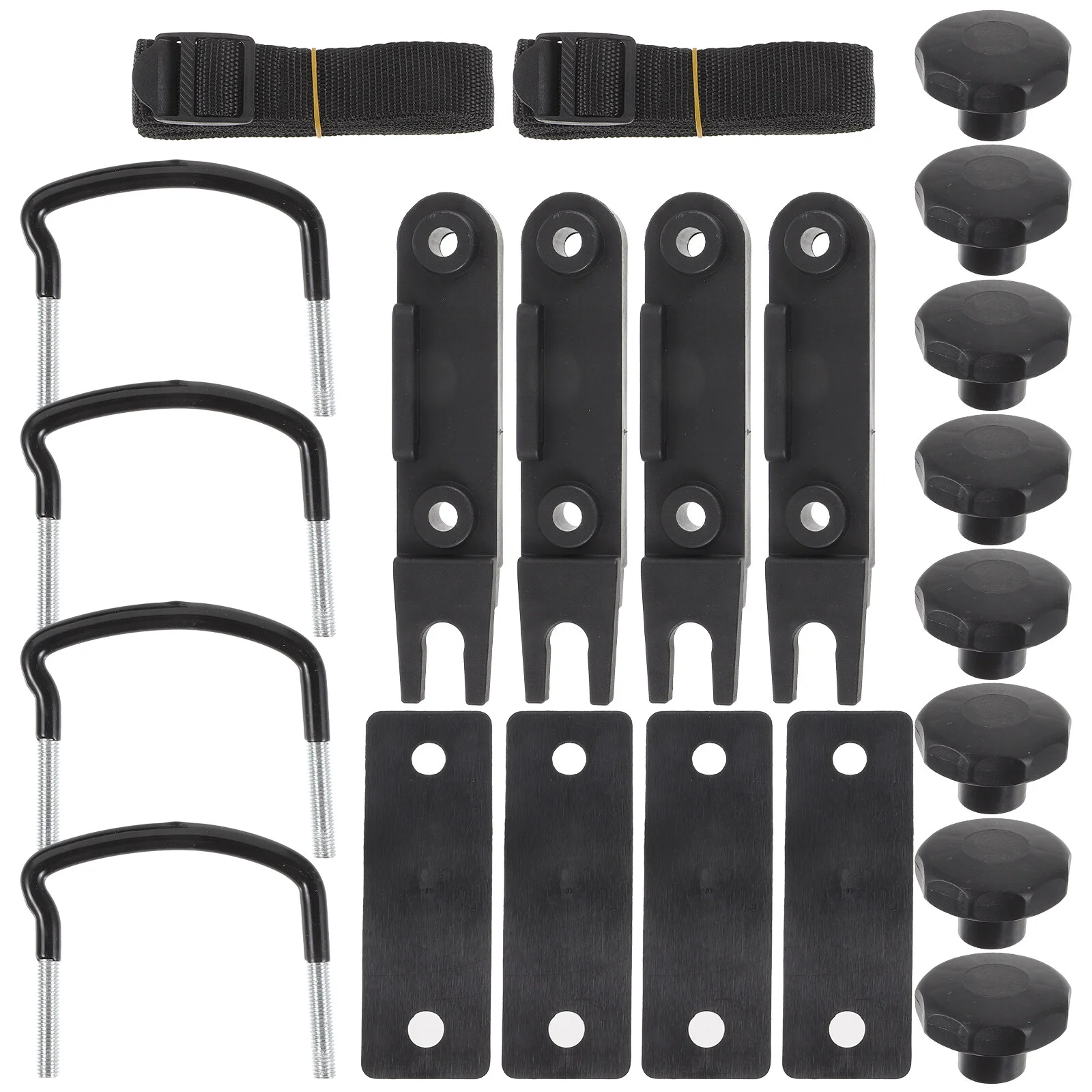 

Top Shelf Cargo Carrier Rack Bolts Mounting Fitting Kit Rooftop Luggage Brackets Accessories Lock Nuts Dedicated Clips