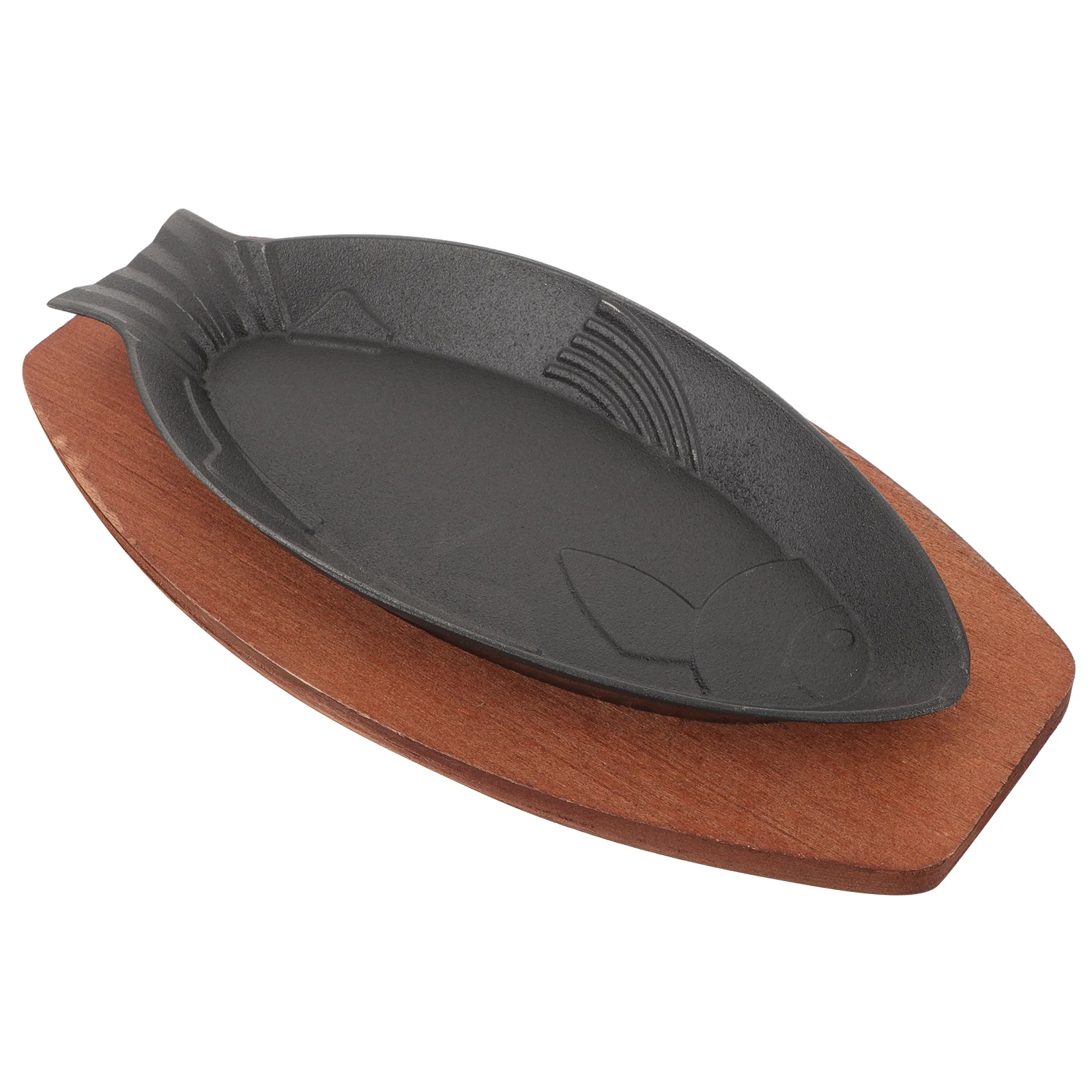 

Non Stick Pan Reusable Fry Fish Frying Roasting Serving Tray Home Wear-resistant