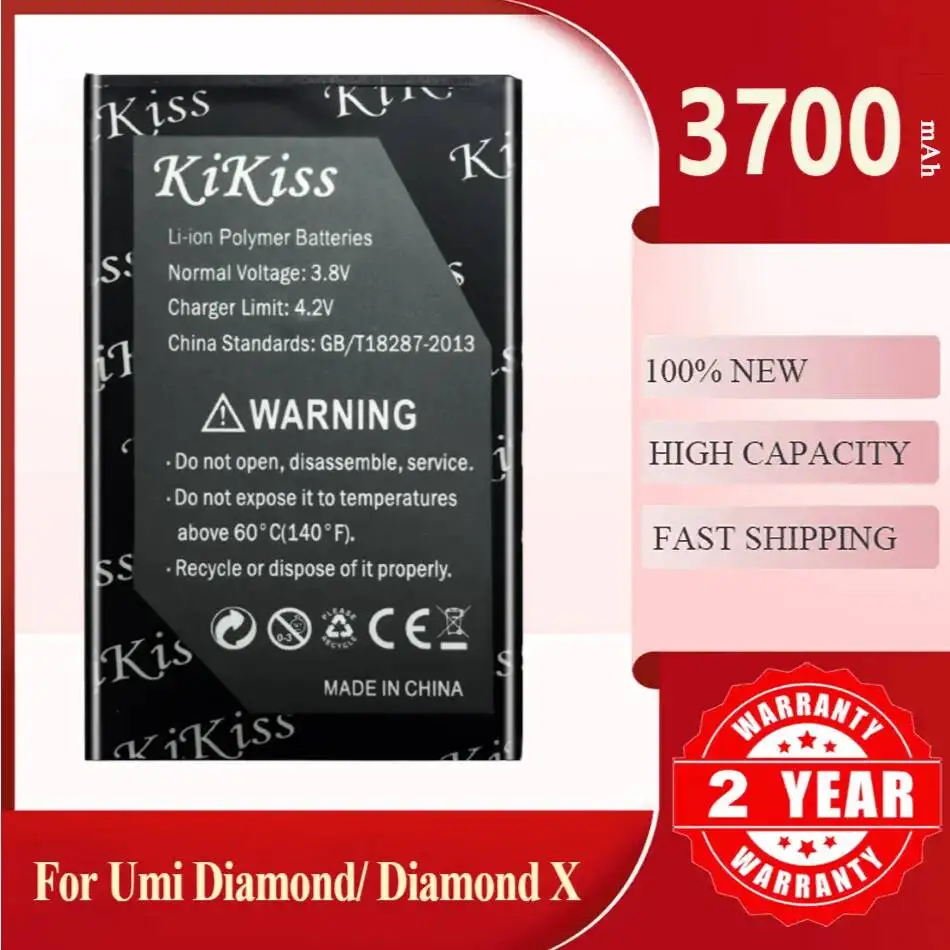 Фото Аккумулятор KiKiss для Umidigi Umi Diamond X, Diamond, 3700 мАч №2