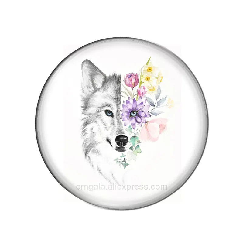 Стеклянные кабошоны OMGALA с животными 10 шт.