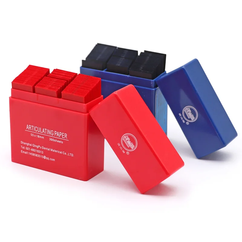 300 листов/коробка Стоматологическая артикуляционная бумага мкм
