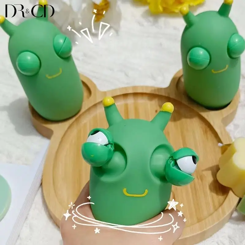 

1PCS Creative Caterpillar Stress Relief Toy Decompression Squeeze Burst Eye Worm Toy Adult Vent Toys