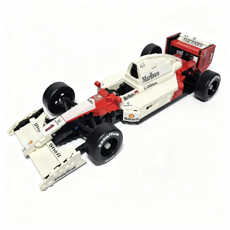 806 деталей MOC Cars McLaren MP4 6 - Воспоминание об Айртоне Сенне, 3 модели строительных блоков, рождественский подарок, игрушки, архитектурный конструктор. (art.: 3920dcc9eb82f) - 3920dcc9eb82f