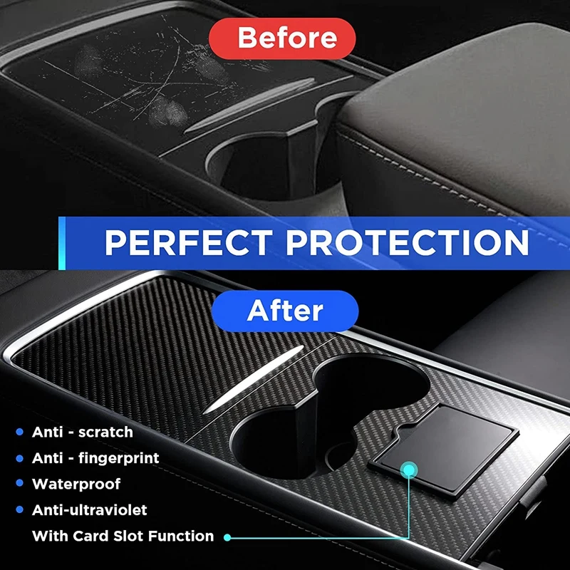 Для Tesla Model 3 Y 2021 Центральная панель консоли обмотка крышка патч набор аксессуаров