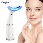 Вибрация для шеи CkeyiN, устройство для подтяжки кожи лица, средство против морщин, омоложение кожи лица, нагревательный массаж