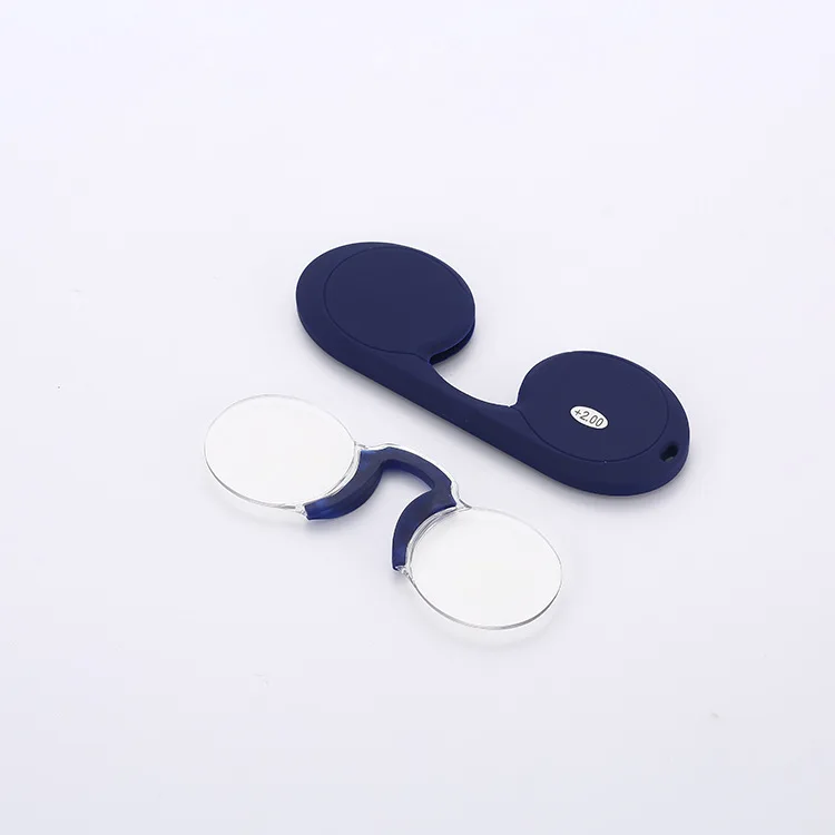 Портативные Силиконовые карманные очки для чтения с зажимом носа мужчин и женщин