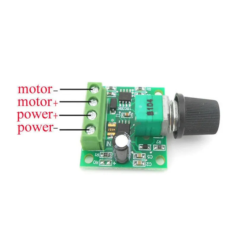 

Load Linear DC Motor Speed Controller Motor 0~100% Speed 1.8V/3V/5V/6V/12V Switch Durable