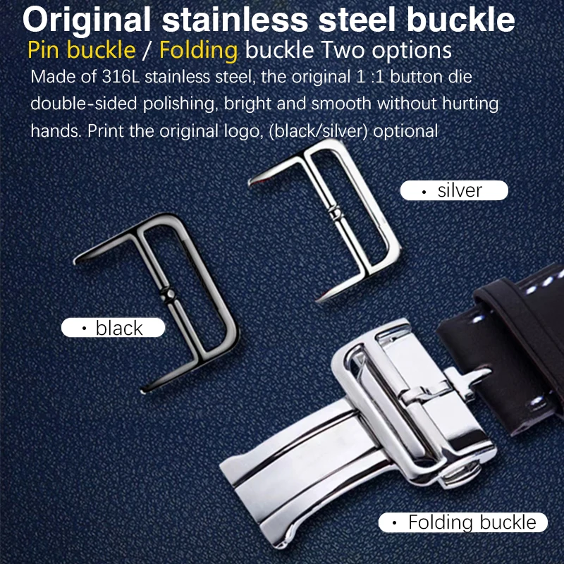 Pure Hand stitched wristband suitable for Her logo Apple iwatch8 AppleWatch7/6/5/4/3SE leather wristband 49mm 45mm 41mm