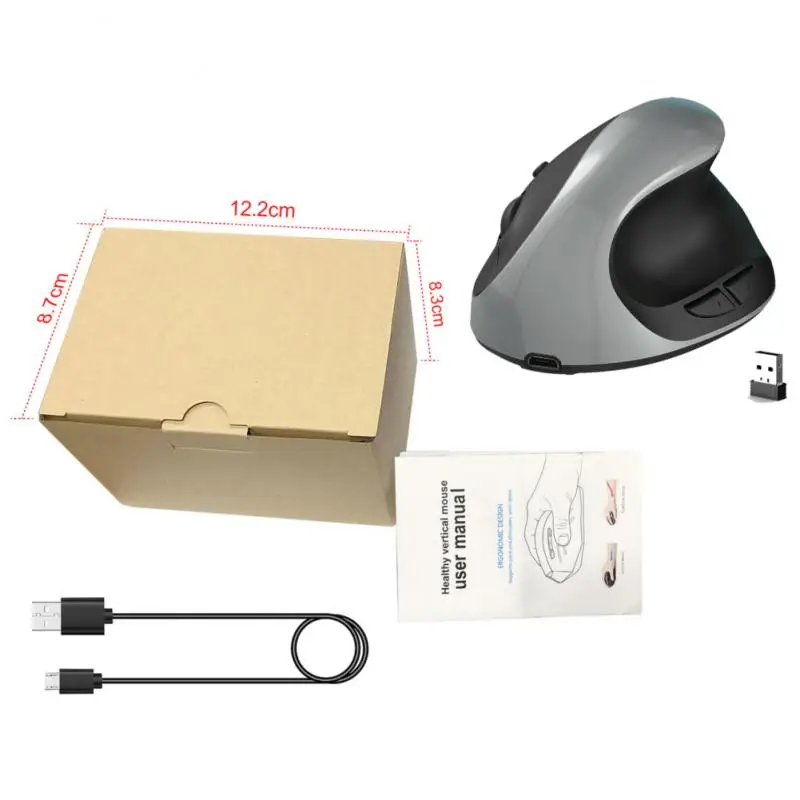 

Wireless Optical Mice Rechargeable Ergonomic Mouse Usb Receiver 2400dpi Wireless Mouse Laptop Accessories Portable 6 Buttons