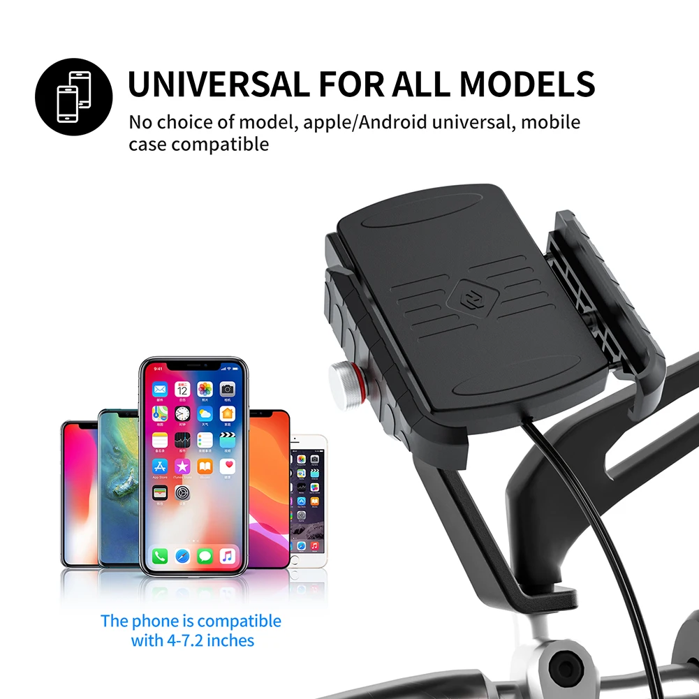 

Motorcycle Bicycle M9 Wireless Charger + USB Two-In-One Charging Phone Holder Motorcycle Accessories High Quality Phone Holder