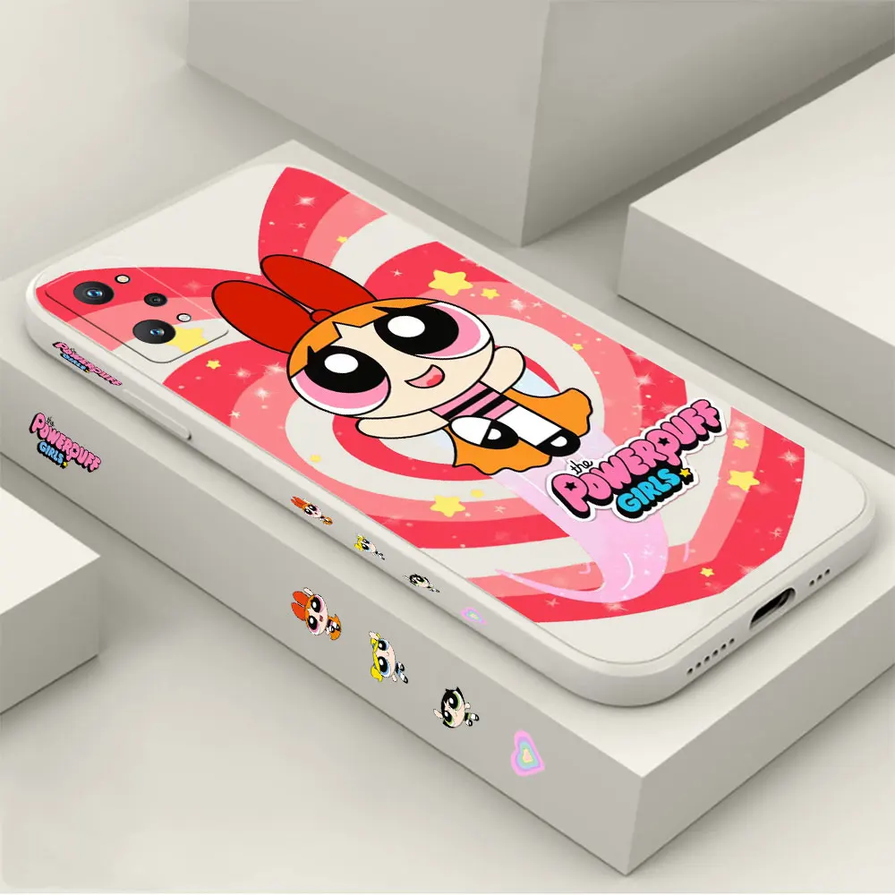 

Cartoon P-Powerpuff G-Girls Phone Case For Realme C35 C21 C21Y C15 C11 C2 X50 X7 X V30 V3 V25 V20 V15 V13 V11 V5 9 8 PRO Cover