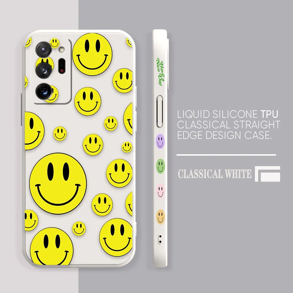 Case For Samsung Galaxy A90 A80 A70 A60 A50 A40 A30 A20S A20 A10S Note 20 M33 Pro Plus Lite Ultra 4G 5G Case  Funny Smiling Face