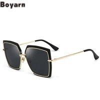 boyarn new womens sunglasses cat eye personality big brand sunglasses dijia square sunglasses