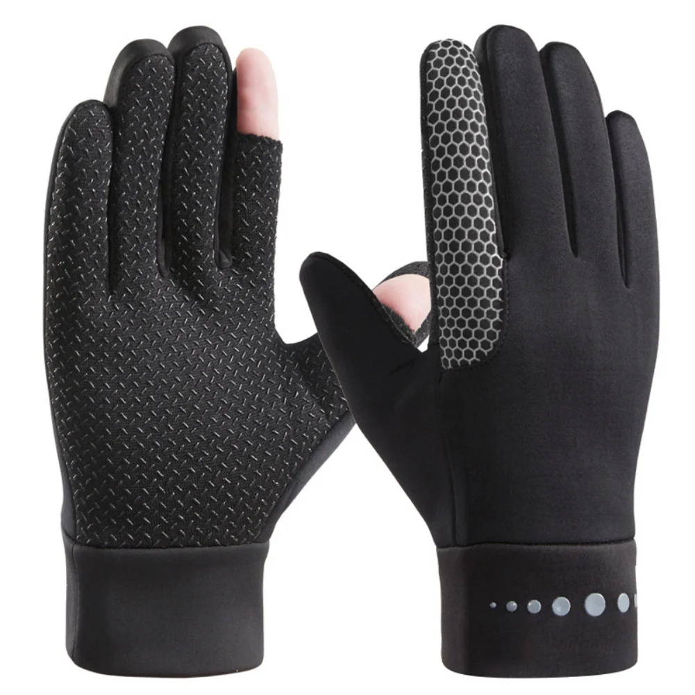 

Мужские зимние теплые плюшевые перчатки водонепроницаемые нескользящие перчатки для сенсорного экрана уличные мотоциклетные перчатки дл...