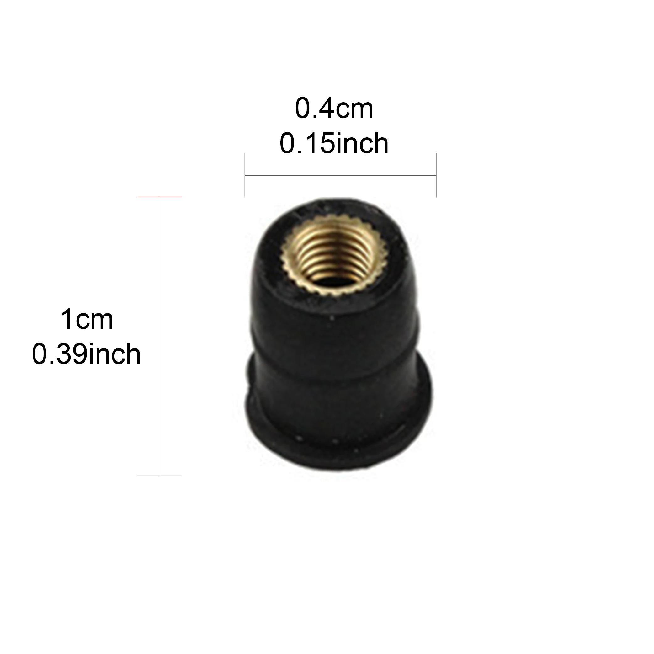 10pcs Motorcycle M4 M5 M6 Metric Rubber Well Nuts Windscreen Fairing Cowl Anodized Aluminum Moto Screws Bolts Accessories - купить по