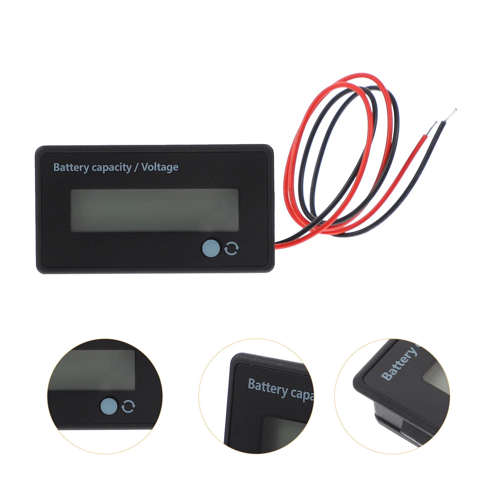 

2pcs LCD Battery Tester Vehicle Battery Capacity Indicator Voltage Monitor