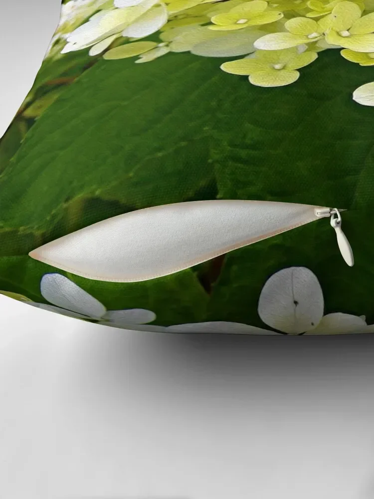 Элегантная красивая зеленая Гортензия макро-подушка для дивана декоративные