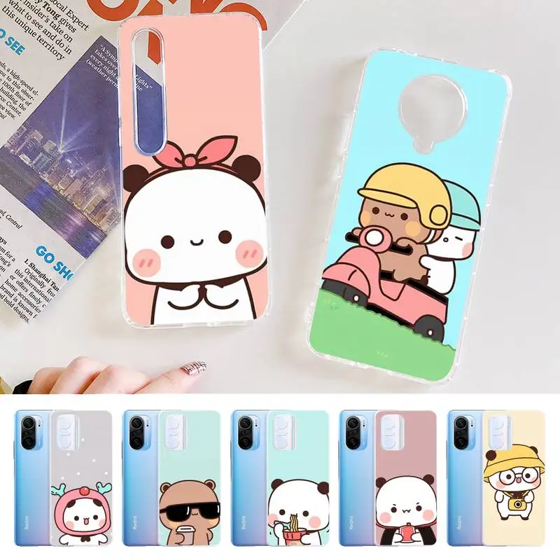 

Cute Cartoon Lovely Bear Phone Case for Samsung S21 A10 for Redmi Note 7 9 for Huawei P30Pro Honor 8X 10i cover