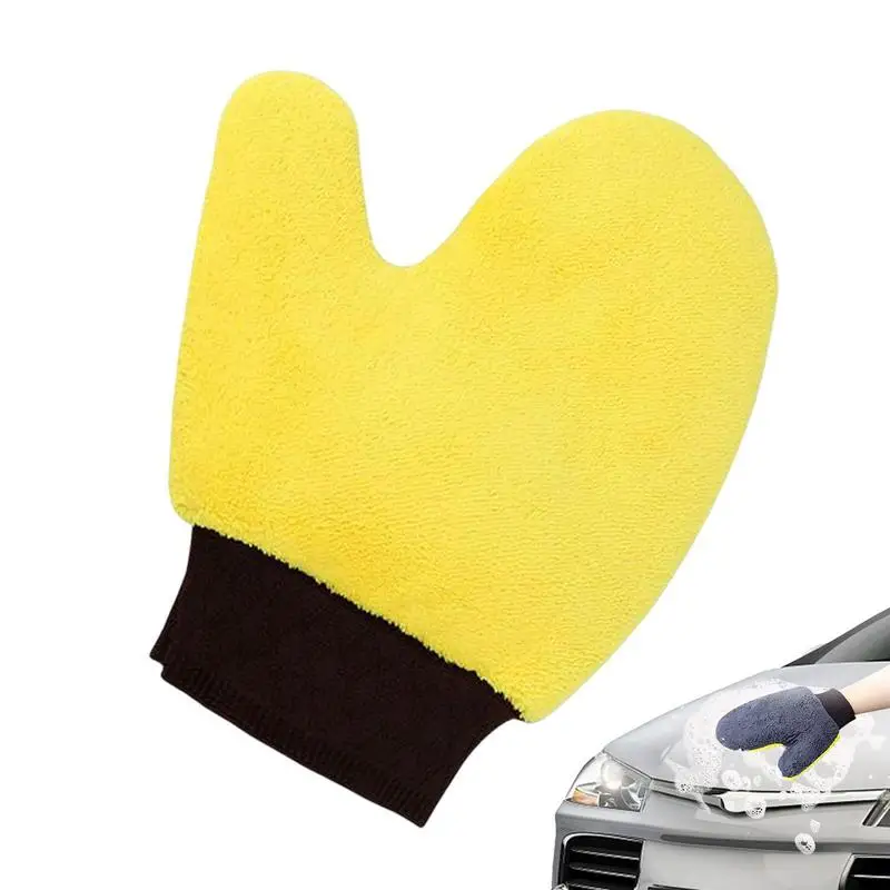 

Перчатки для мойки автомобиля, мягкие впитывающие перчатки из микрофибры, кораллового бархата, для очистки тела, пылесборники