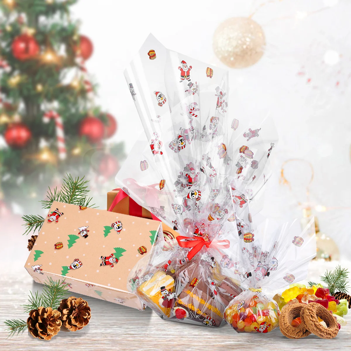 Целофановая пленка STOBOK толщина 25 мил целлофановая в рулоне с рисунком