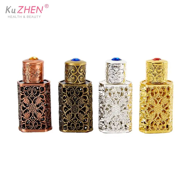 

1Pc 3ml Mini Antiqued Perfume Refillable Bottle Arab Style Essential Oils Atomizer Perfume Spray Bottle
