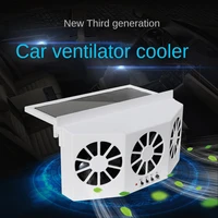 new solar power auto window fan air vent cooling fan ventilation cooler radiator solar exhaust fan air circulation exhaust fan