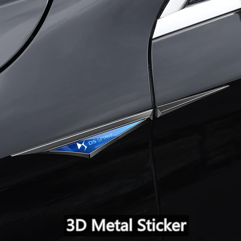 

Car Body Protective Metal Sticker Auto Door Fender Side Blade Badge For DS WILD RUBIS SPIRIT DS3 Cabrio DS4S DS6 DS7 Crossback