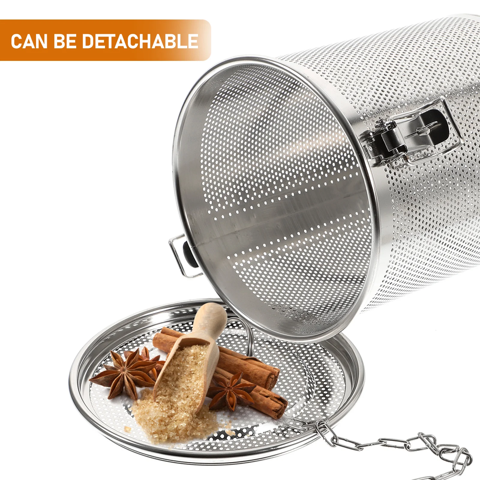 

Spice Strainer Stainless Steel Brine Basket Metal Tea Infuser Loose Leaf Leaves