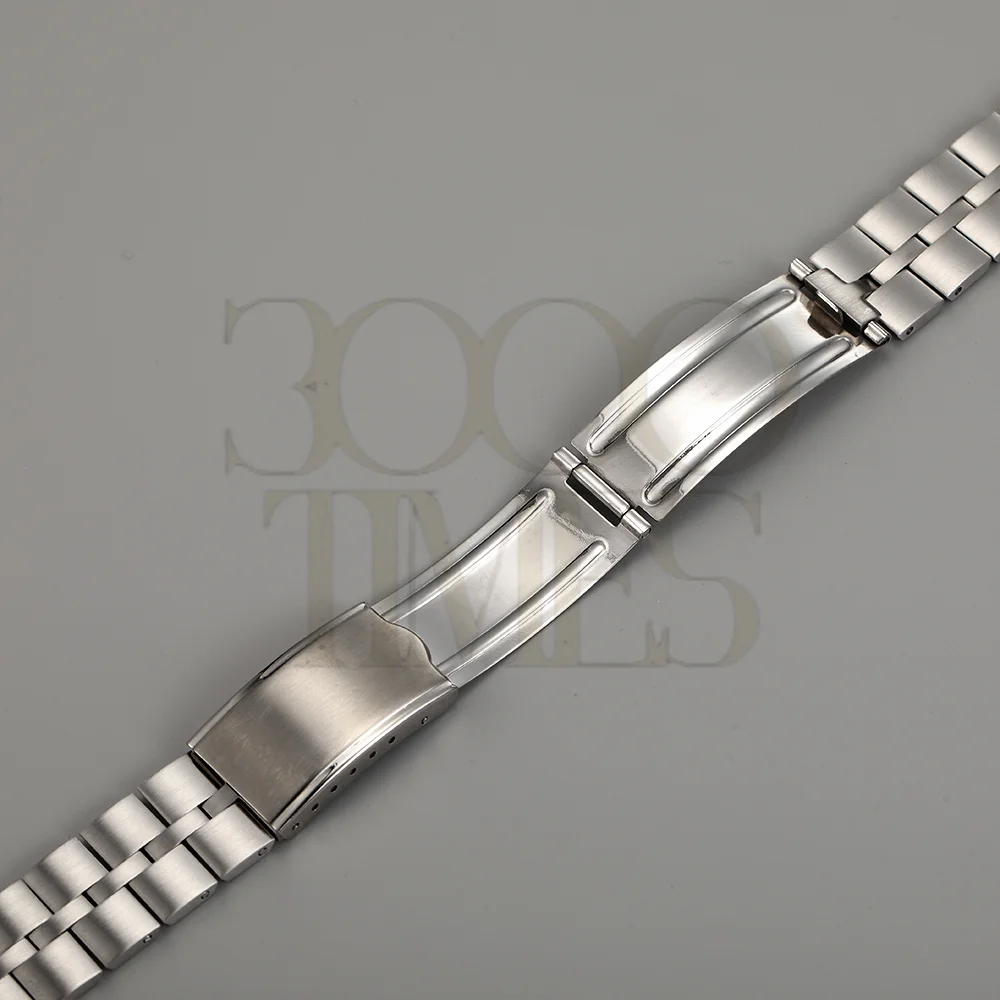 20MM Stainless Steel Brushed Texture Watch Strap Fold Buckle Clasp Wrist Belt Bracelet Fit For Seiko 007 SKX5 Watch Accessories