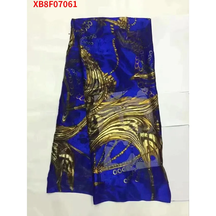 2022 Африканский Шелковый золотистый кожаный костюм Анкары Джордж нигерийский